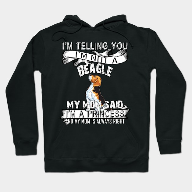 I'm telling you i'm not a beagle Hoodie by mazurprop